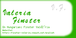 valeria finster business card